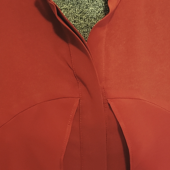 Chico's Semisheer Blouse Berry Red - Picture 5 of 6